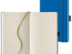 Lediberg Notizbuch ca. DIN A5 kariert, 240 Seiten blau
