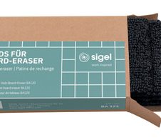 SIGEL Löschpapier für Tafellöscher schwarz