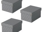 Esselte Aufbewahrungsboxen Home 6,5 l - 20,0 x 25,5 x 15,0 cm grau