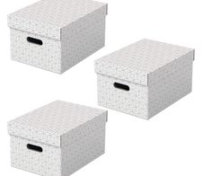 Esselte Aufbewahrungsboxen Home 17,5 l - 26,5 x 36,5 x 20,5 cm weiß