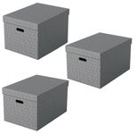 Esselte Aufbewahrungsboxen Home 50,0 l - 35,5 x 51,0 x 30,5 cm grau