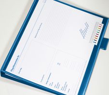 BOI DOKUTECH Patienten-Dokumentationsmappe 2-Ringe DIN A4 3.5 cm blau