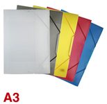 folia Sammelmappen A3 1 x weiß, grau, gelb, rot, blau