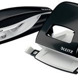 LEITZ Locher und Heftgeräte Set schwarz-metallic