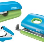 Rapid Locher und Heftgeräte Set blau/grün