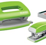LEITZ Locher und Heftgeräte Set grün-metallic