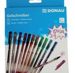 DONAU Glitzer Gelschreiber 1.0 mm, Schreibfarbe: Mehrfarbig