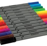 DONAU Filzstifte Mehrfarbig 2.0 + 3.0 + 4.0 mm