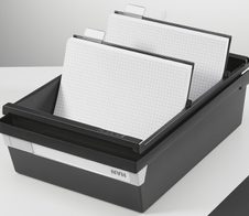 HAN Karteikasten A5 für 1.300 Karteikarten schwarz
