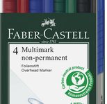 FABER-CASTELL Multimark 1526 M non-permanent Folienstifte-Set 1.0 mm Mehrfarbig