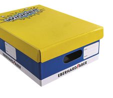 EBERHARD FABER Aufbewahrungsbox Schulstarter Box 22,0 x 31,0 x 10,0 cm blau, gelb