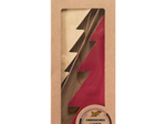 folia Weihnachtliche Wabentanne Ø 11,0/17,0 cm rot/beige
