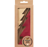 folia Weihnachtliche Wabentanne Ø 11,0/17,0 cm rot/beige
