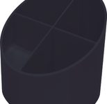 helit Stiftehalter 11,0 x 11,0 x 10,5 cm schwarz