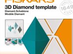 FISKARS® Stanzschablone 3D Diamant Vorlage, weiß
