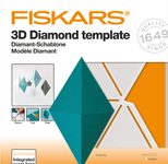 FISKARS® Stanzschablone 3D Diamant Vorlage, weiß