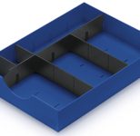 styro Schubladeneinsatz Polystyrol blau