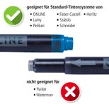 ONLINE® Tintenpatronen für Füller nachtblau