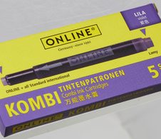 ONLINE® Tintenpatronen für Füller lila