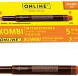 ONLINE® Tintenpatronen für Füller orange