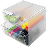 Aufbewahrungsbox Deflecto "Cube" 15,3 x 15,3 x 18,2 cm transparent
