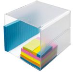Aufbewahrungsbox Deflecto "Cube" 15,3 x 15,3 x 18,3 cm transparent
