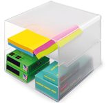 Aufbewahrungsbox Deflecto "Cube" 15,3 x 15,3 x 15,3 cm transparent