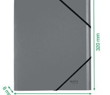 LEITZ Ordnungsmappe DIN A4 12-Fach  blau