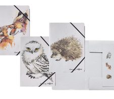 PAGNA Eckspanner Save me DIN A4 Fuchs, Eule, Igel