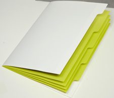 PAGNA Ordnungsmappen DIN A4 5-Fach  1x weiß-hellblau, hellgrün, orange, pink, lila