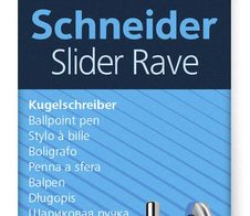 Schneider Kugelschreiber Slider Rave XB blau, 3 St. + GRATIS Schneider Kugelschreiber Slider Memo XB