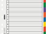 BRUNNEN Ordnerregister Vollformat blanko DIN A4