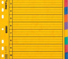 BRUNNEN Ordnerregister Vollformat blanko DIN A4