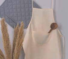 BRUNNEN unisex Kinder-Malschürze cremeweiß