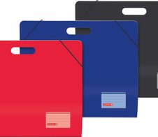 BRUNNEN Zeichenmappen FACT! A3 rot, blau oder schwarz