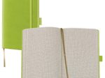 Lediberg Notizbuch ca. DIN A6 kariert lemongreen, 192 Seiten