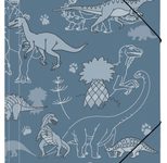 VELOFLEX Sammelmappe Dinos A3 blau