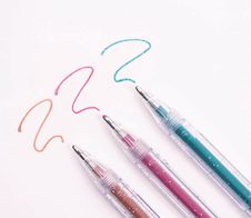 folia Glitter Gelschreiber-Set 1.0 mm, Schreibfarbe: Mehrfarbig