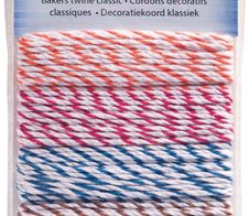 folia Kordeln Basic weiß -gelb, -rosa, -flieder, -hellblau, -hellgrün