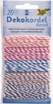 folia Kordeln Basic weiß -gelb, -rosa, -flieder, -hellblau, -hellgrün
