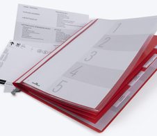 DURABLE Personalhefter DIN A4 kaufmännische Heftung rot