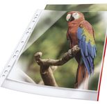 DURABLE Prospekthüllen DIN A4 0.08 mm rot