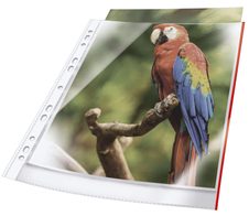 DURABLE Prospekthüllen DIN A4 0.08 mm rot