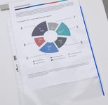 DURABLE Prospekthüllen DIN A4 0.08 mm blau