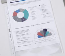 DURABLE Prospekthüllen DIN A4 0.08 mm weiß