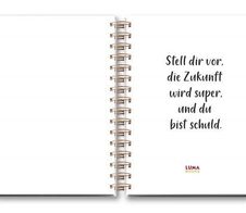 LUMA Notizbuch ca. DIN A5 blanko, 104 Seiten