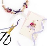 folia Geschenkbänder Sweet Bouquet blau/weiß