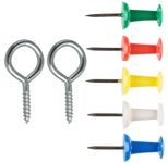 Idena Pinnwand mit Zubehör 60,0 x 40,0 cm Kork braun