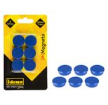Idena Magnete Ø 2,4 x 0,7 blau