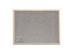 Zeller Pinnwand 60,0 x 40,0 cm Leinen grau